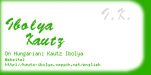 ibolya kautz business card